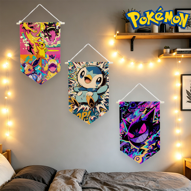 Women'S Clothing And Accessories - Pokemons Hanging Cloth Anime Print Wall