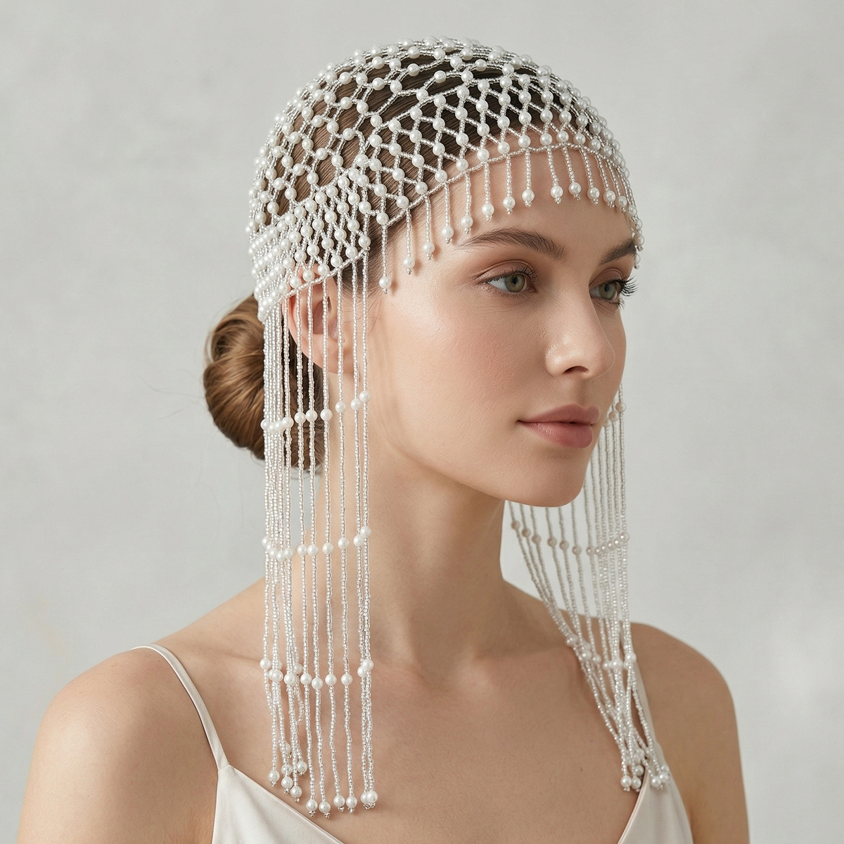 Luxury Pearls Beaded Headwrap  - Women'S Hair Accessories Wedding のレビューと価格