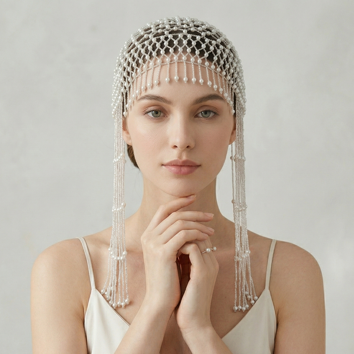 Luxury Pearls Beaded Headwrap  - Women'S Hair Accessories Wedding のレビューと価格