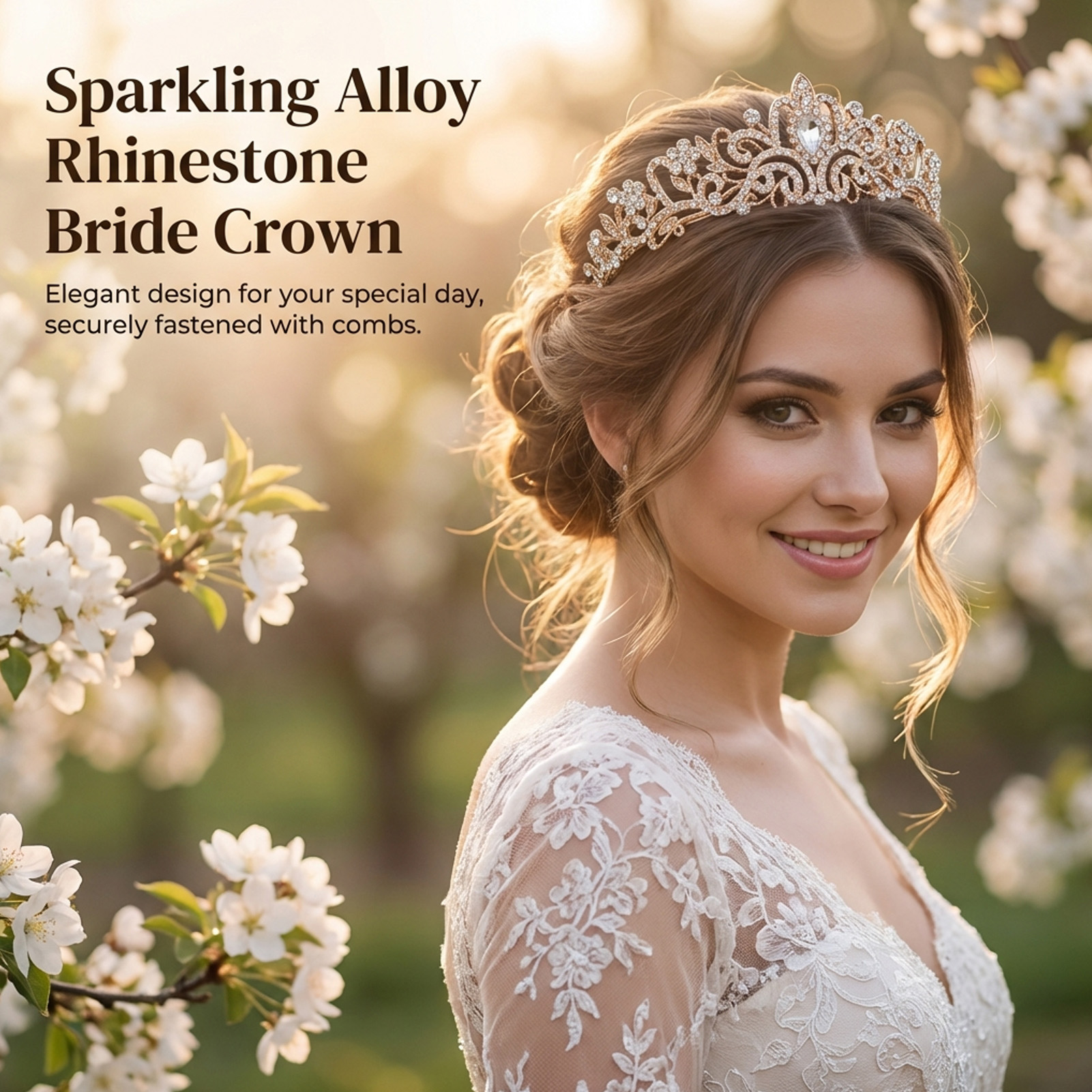 Elegant Bridal Crown Sparkly R - Women'S Hair Accessories Wedding のレビューと価格