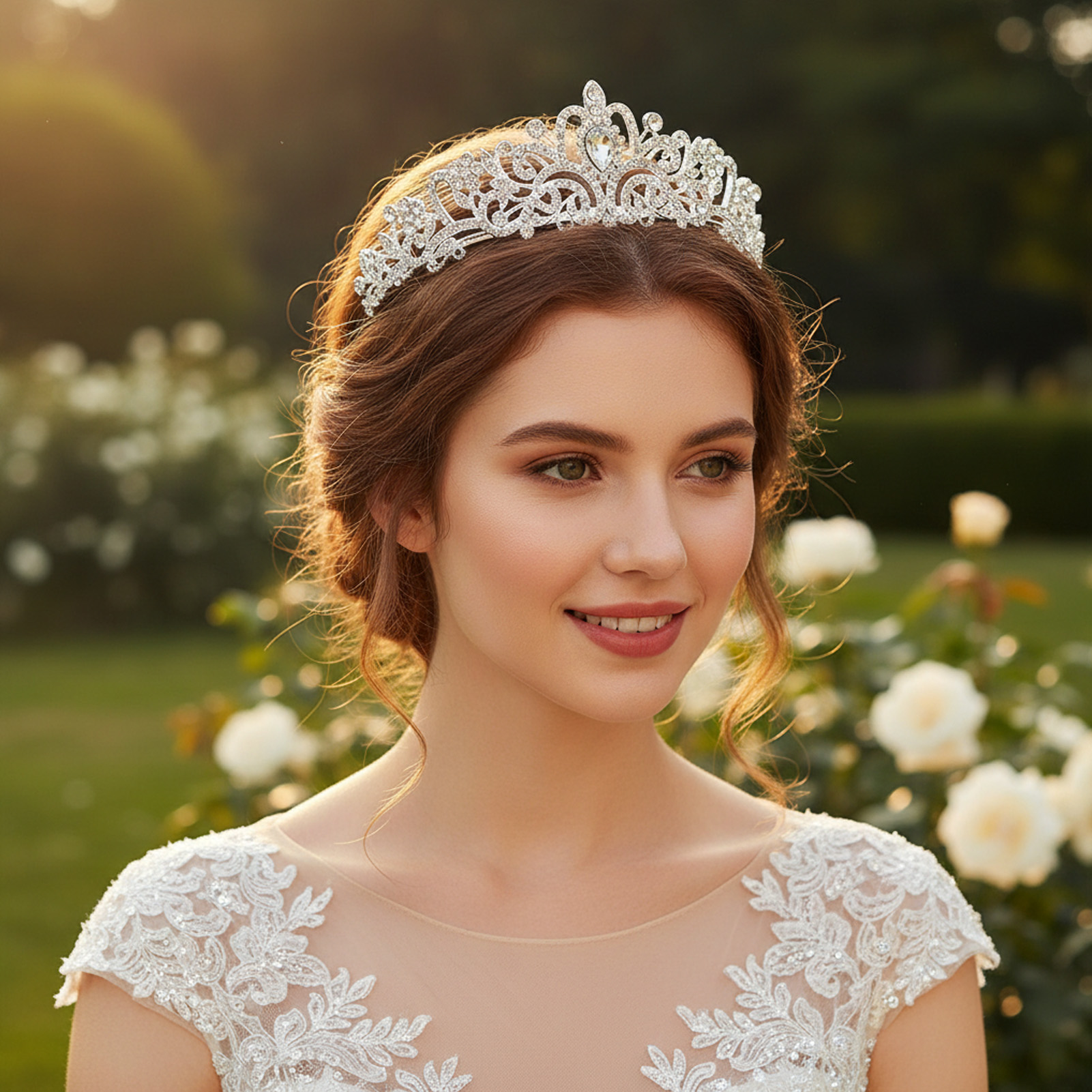 Elegant Bridal Crown Sparkly R - Women'S Hair Accessories Wedding のレビューと価格