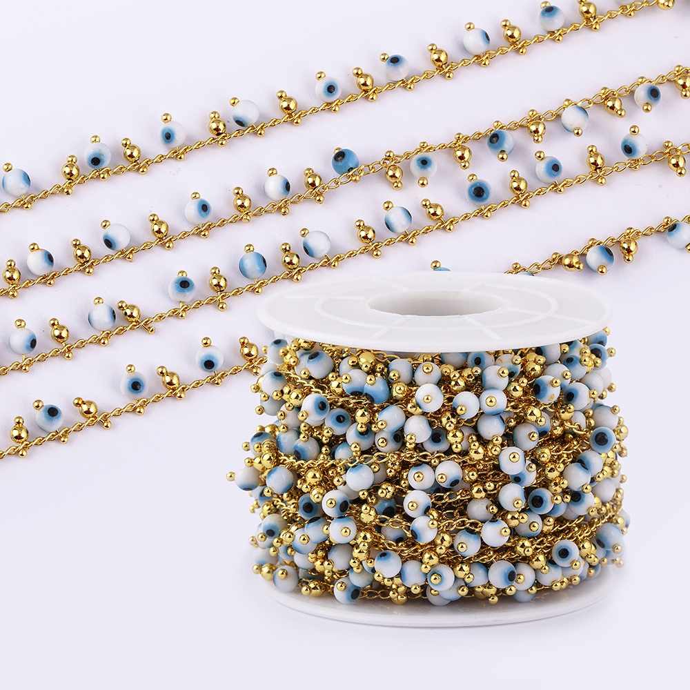 1Meter Metal Ball Beaded Chain - Beaded Anklet Chain のレビューと価格