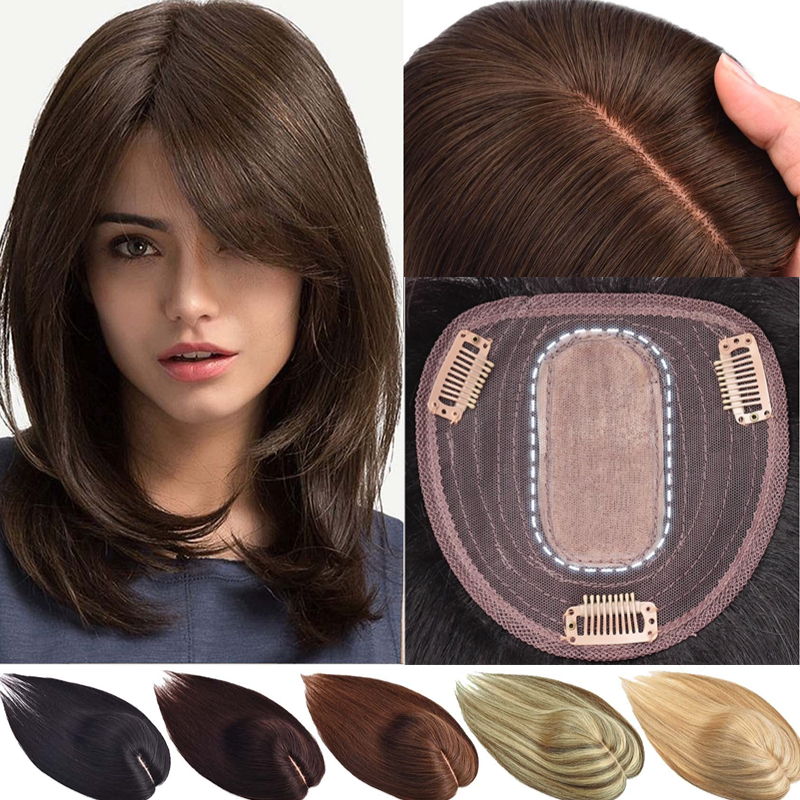 Women Toupee Silk Base Topper  - Women Accessories India のレビューと価格