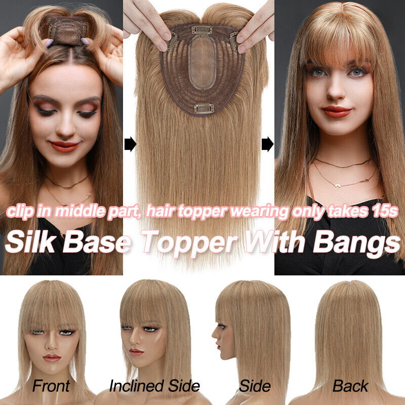 Women Toupee Silk Base Topper  - Women Accessories India のレビューと価格