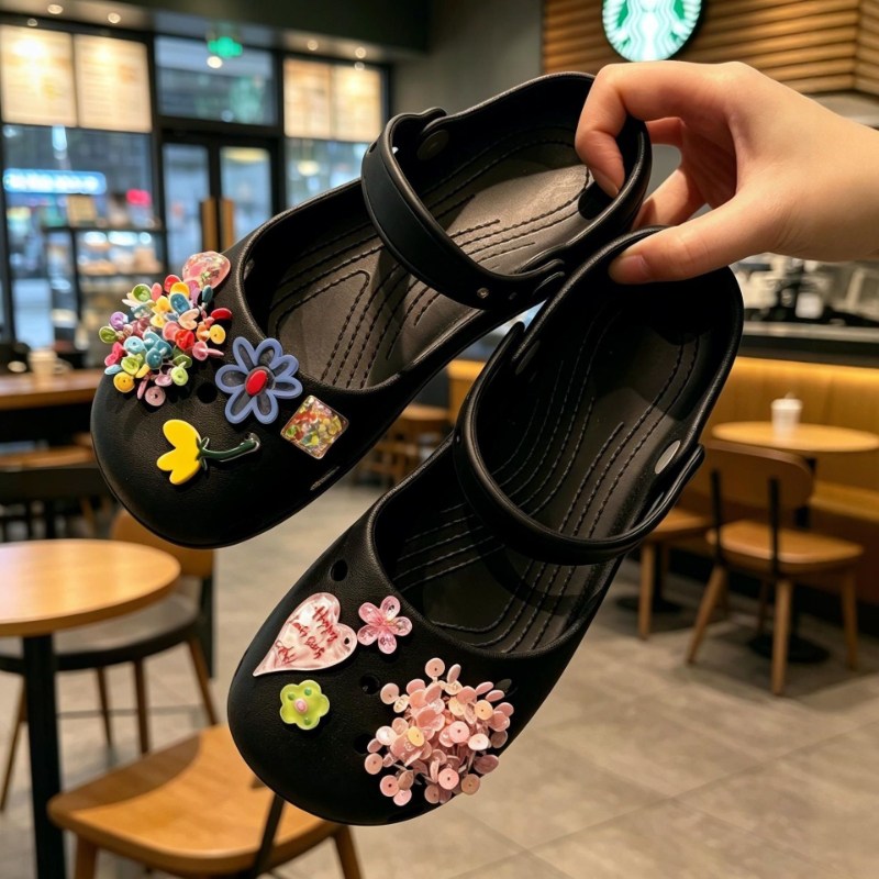 Fashion DIY bead flower croc c - Women'S Accessories Crocs のレビューと価格
