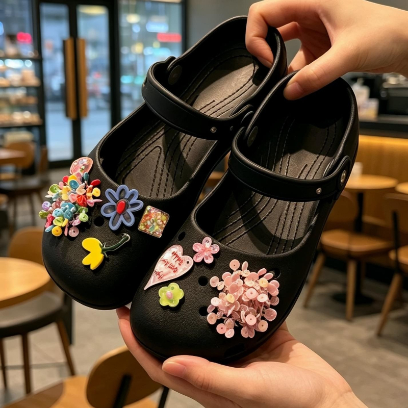 Fashion DIY bead flower croc c - Women'S Accessories Crocs のレビューと価格