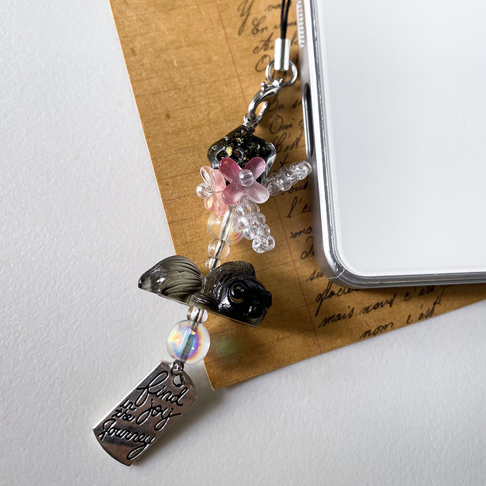 Black Goldfish Phone Charm Cha - Women'S Accessories Wallet のレビューと価格