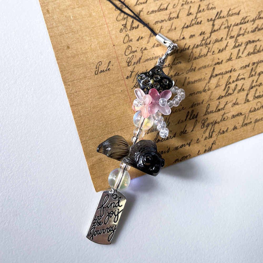 Black Goldfish Phone Charm Cha - Women'S Accessories Wallet のレビューと価格