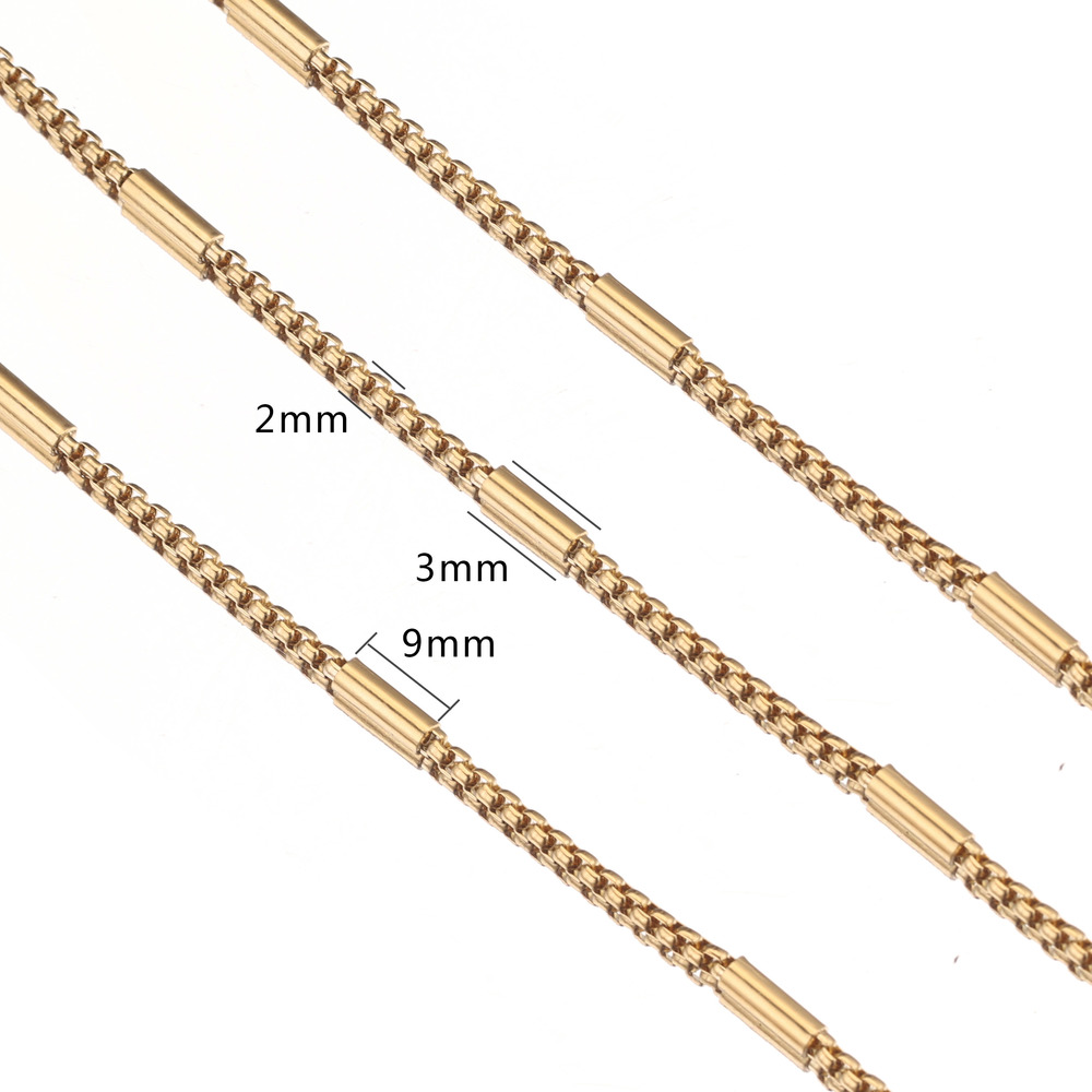 2M Stainless Steel 2mm Gold Pi - Beaded Anklet Chain のレビューと価格