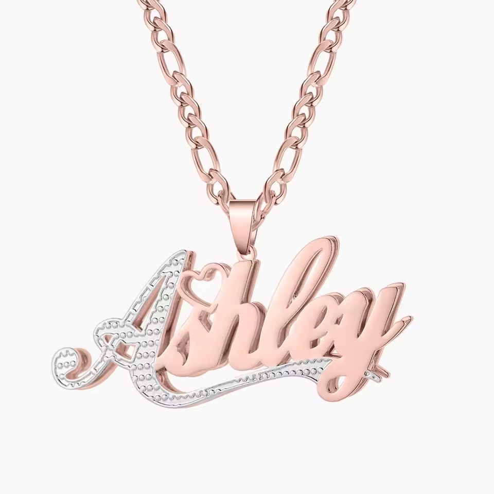 18K Gold Plated Name Custom Do - Layered Necklace Set のレビューと価格