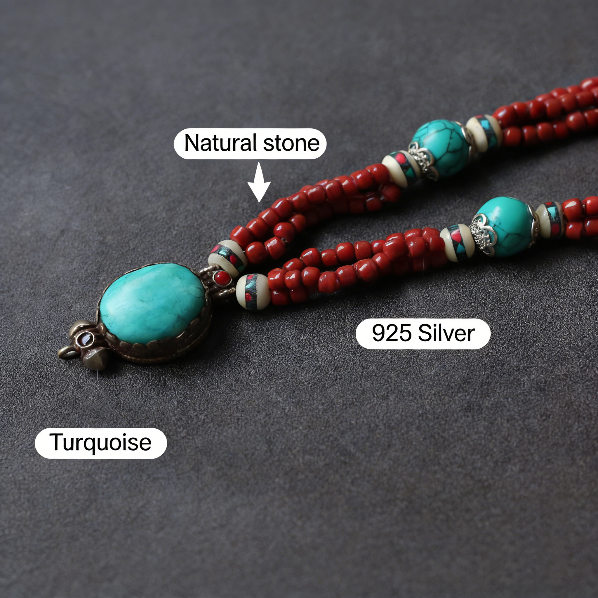 Nepal Necklace Tibetan Ethnic  - Women Accessories Nepal のレビューと価格