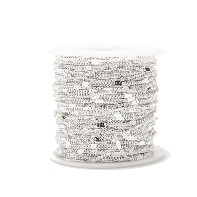 2 Meters Stainless Steel Silve - Beaded Anklet Chain のレビューと価格