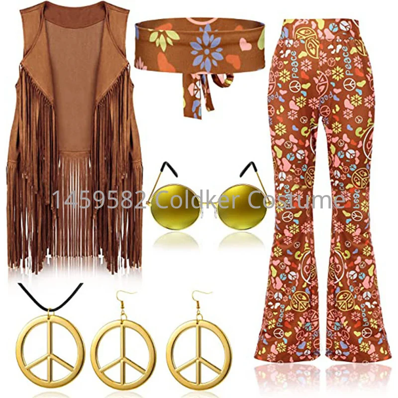 Hippie Costume Women Peace Lov - Women Accessories India のレビューと価格