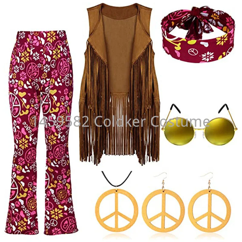Hippie Costume Women Peace Lov - Women Accessories India のレビューと価格