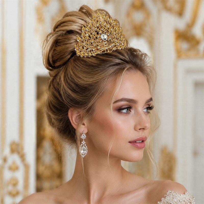 Luxury Thai Crown Rhinestone B - Women'S Hair Accessories Wedding のレビューと価格