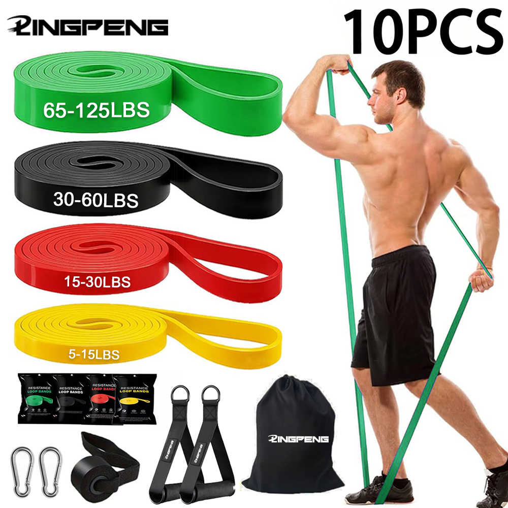 10Pcs 4-Level Resistance Bands - Women'S Exercise Accessories のレビューと価格