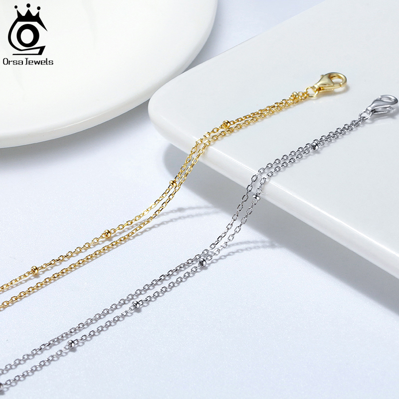 ORSA JEWELS Fashion 925 Sterli - Beaded Anklet Chain のレビューと価格
