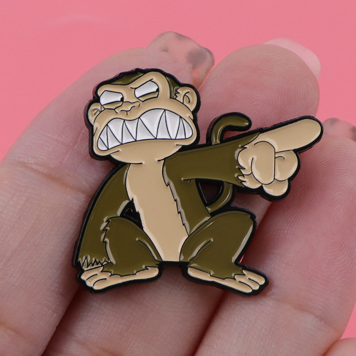 Evil Gorilla Enamel Pins Carto - Women Accessories Picture のレビューと価格