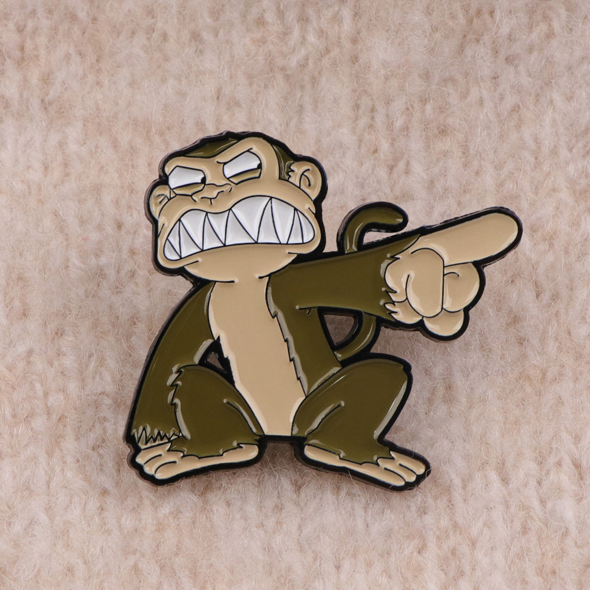 Evil Gorilla Enamel Pins Carto - Women Accessories Picture のレビューと価格