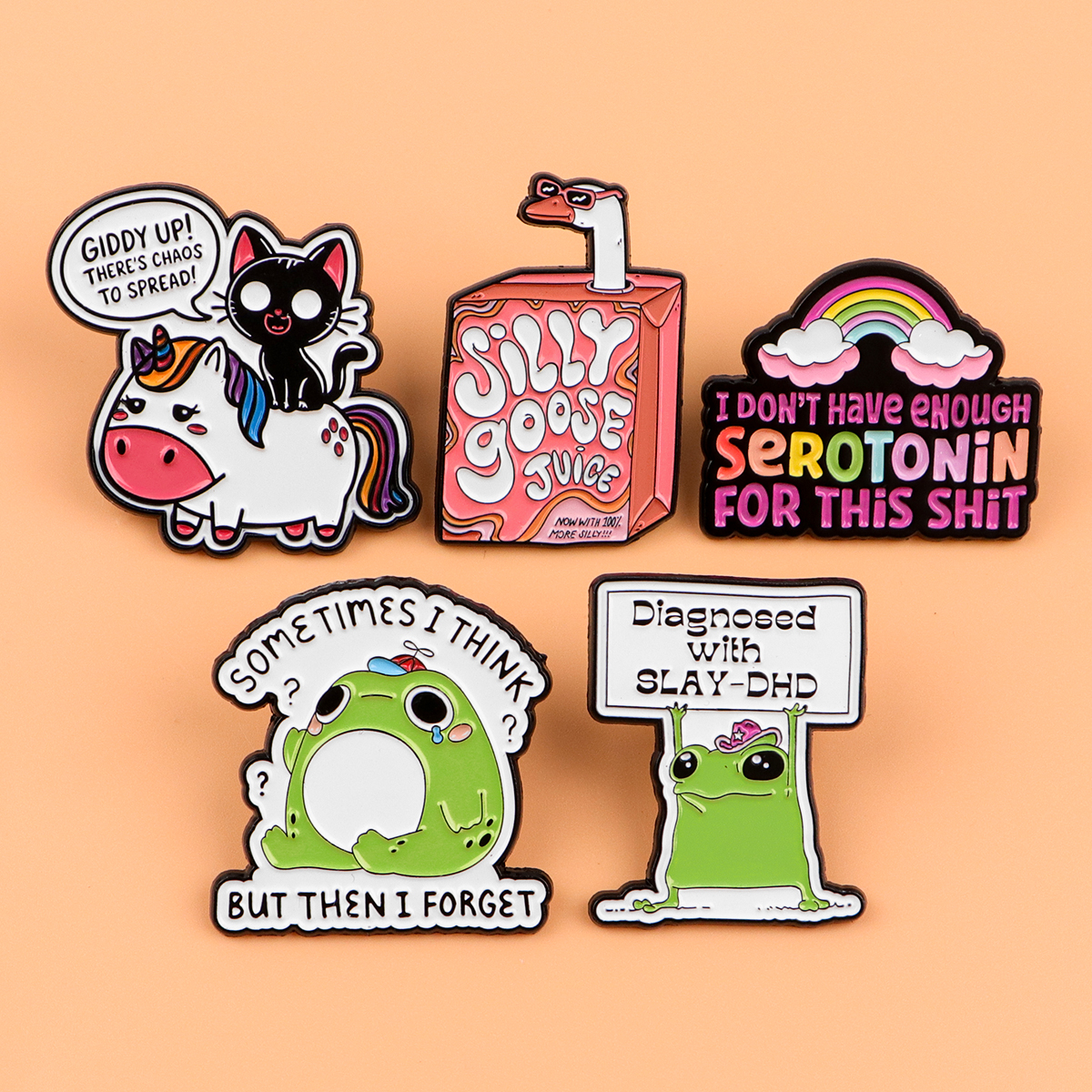 Cute Black Cat Enamel Pin Cart - Women Accessories Picture のレビューと価格