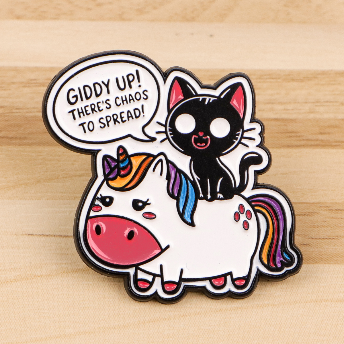 Cute Black Cat Enamel Pin Cart - Women Accessories Picture のレビューと価格