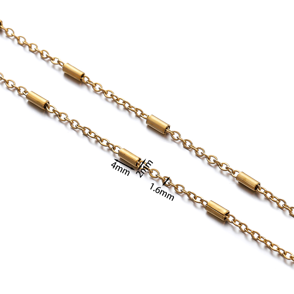 2Meters Stainless Steel Chain  - Beaded Anklet Chain のレビューと価格