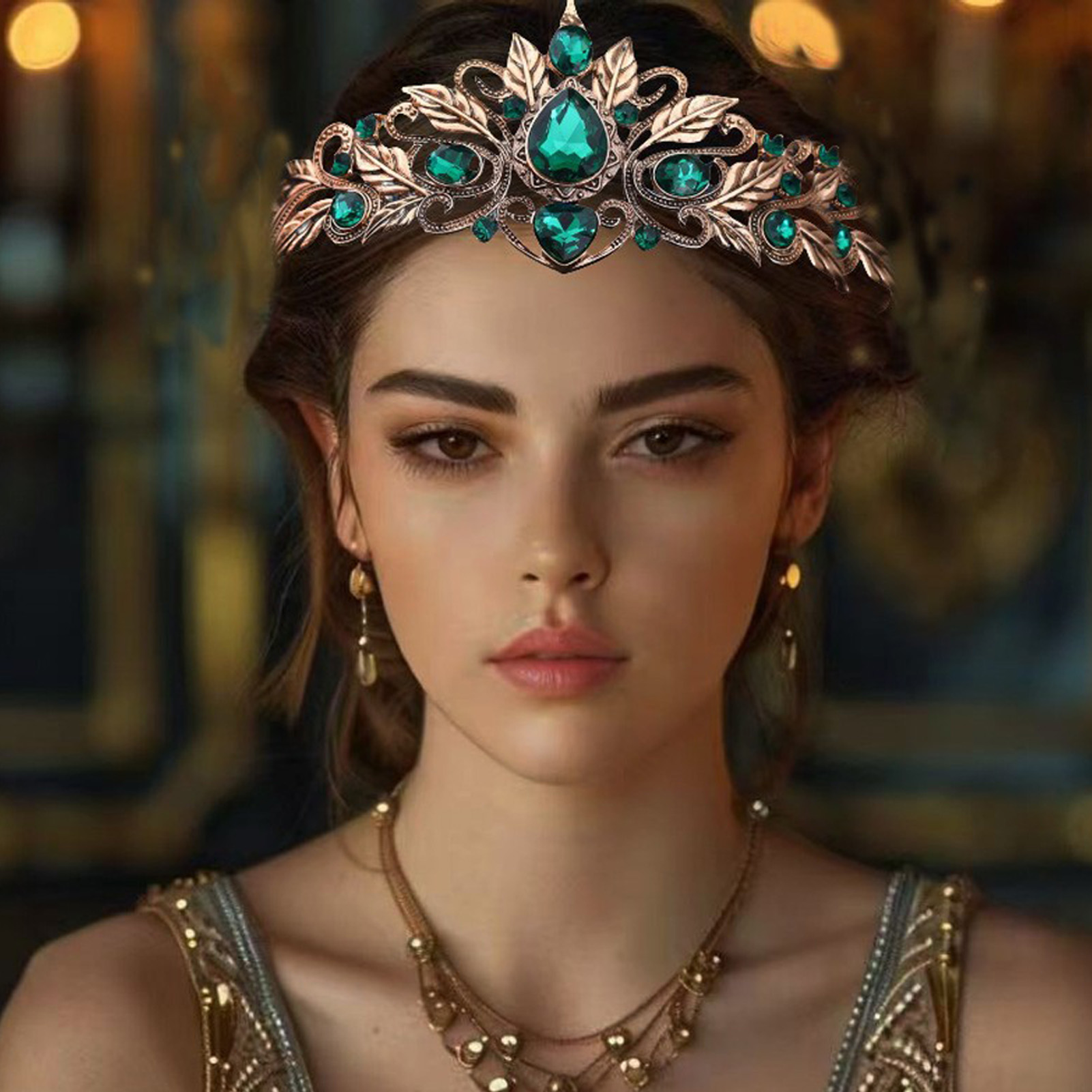 Baroque Style Round Tear Drop  - Women'S Hair Accessories Wedding のレビューと価格