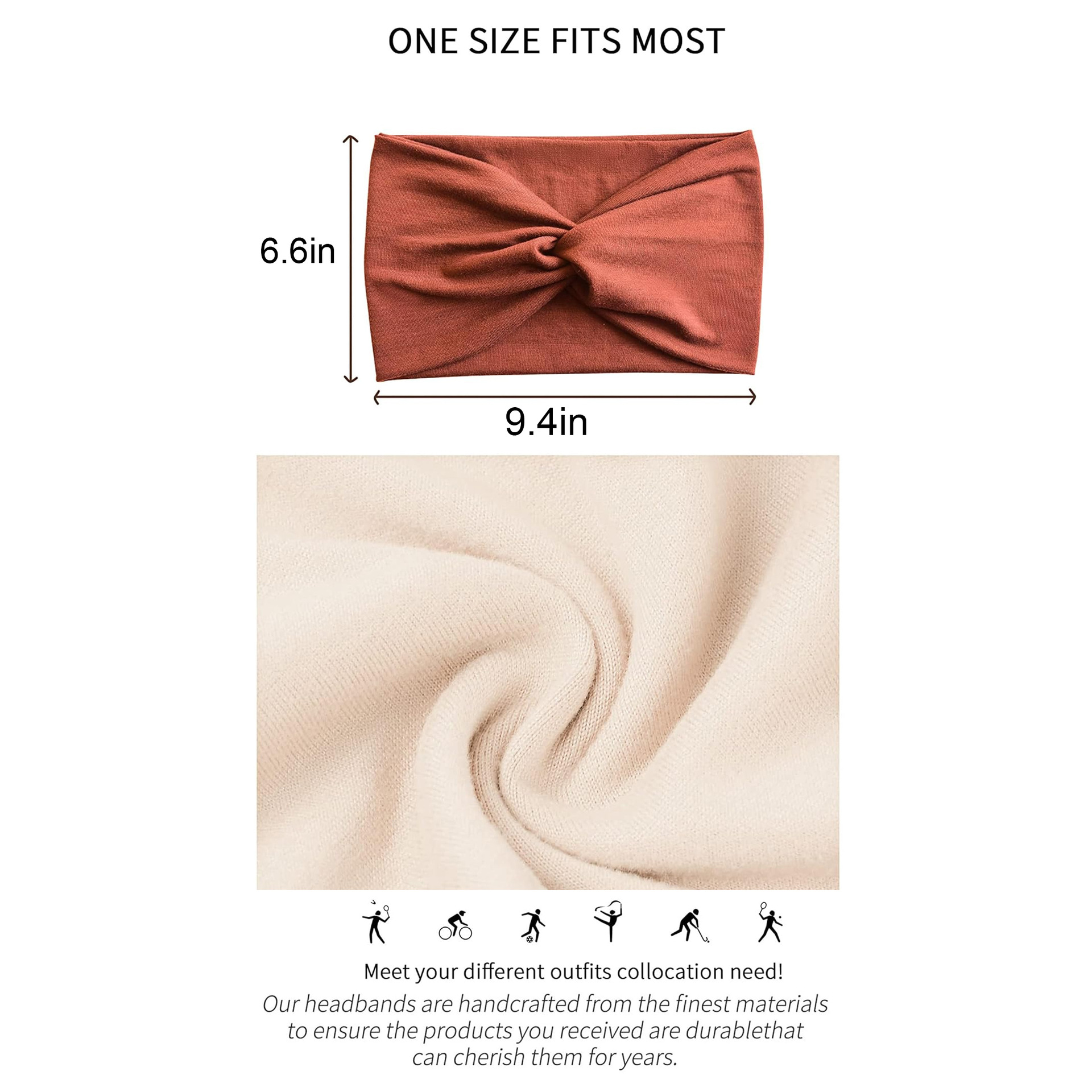 Women's Wide Elastic Headband, - Women'S Exercise Accessories のレビューと価格
