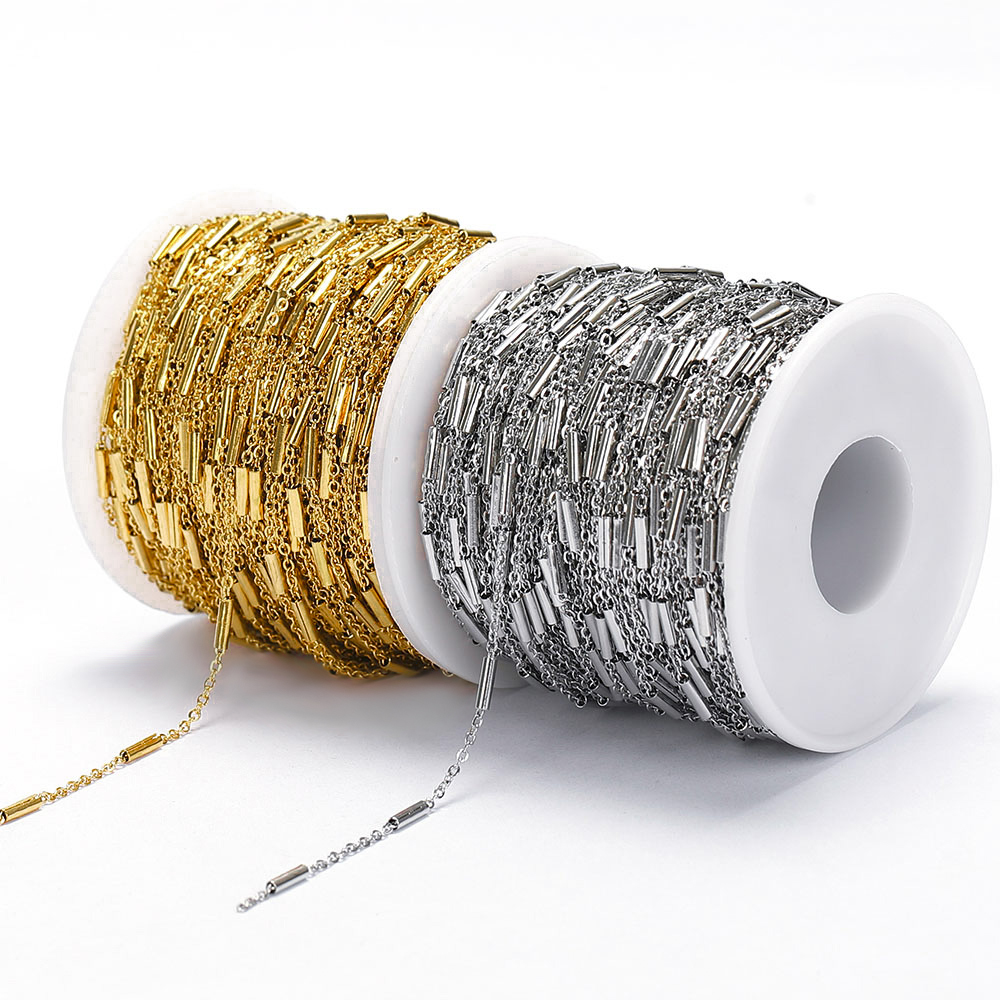 2Meters Stainless Steel Link C - Beaded Anklet Chain のレビューと価格