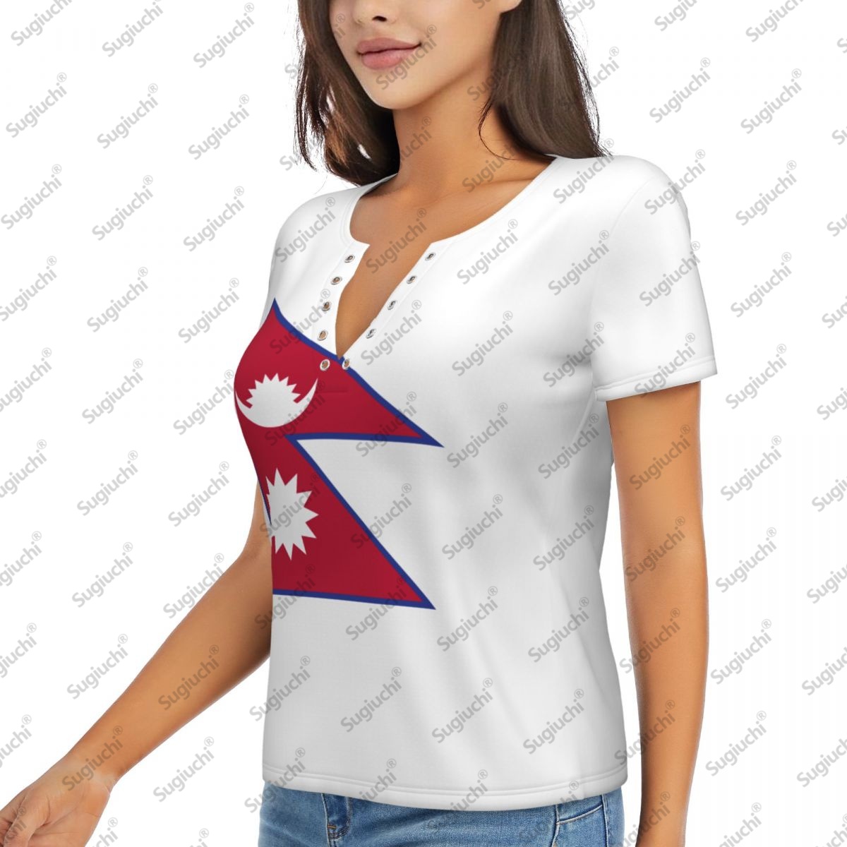 2025 Nepal Flag Sexy Deep V Ne - Women Accessories Nepal のレビューと価格