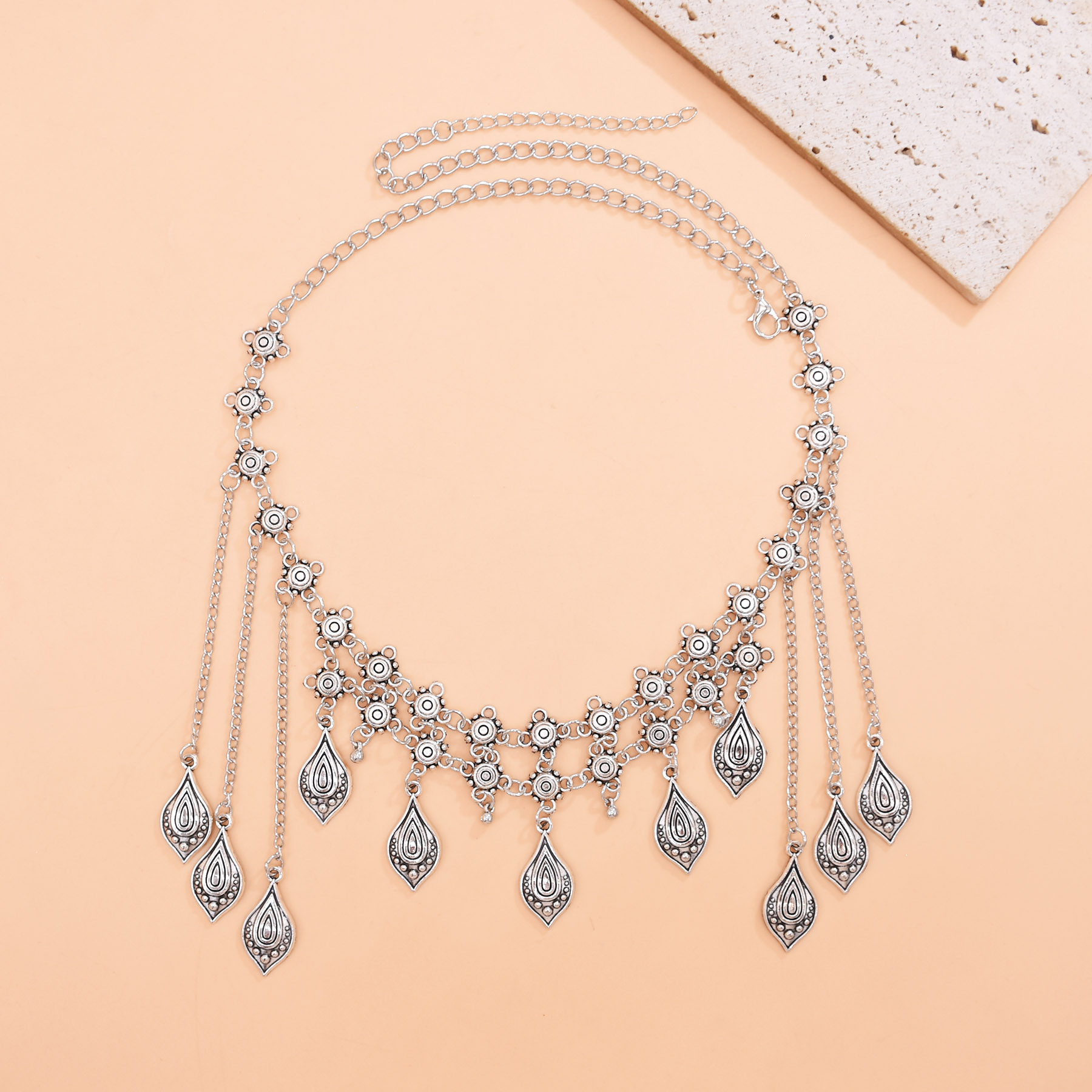 Vintage Silvery Alloy Long Cha - Women Accessories Nepal のレビューと価格