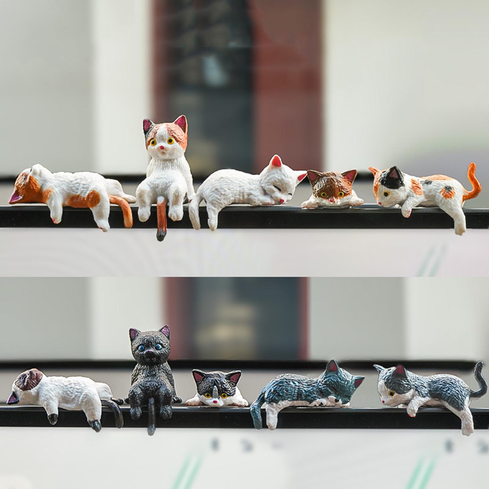 10pcs Cute Mini Cat Ornament C - Women Accessories India のレビューと価格