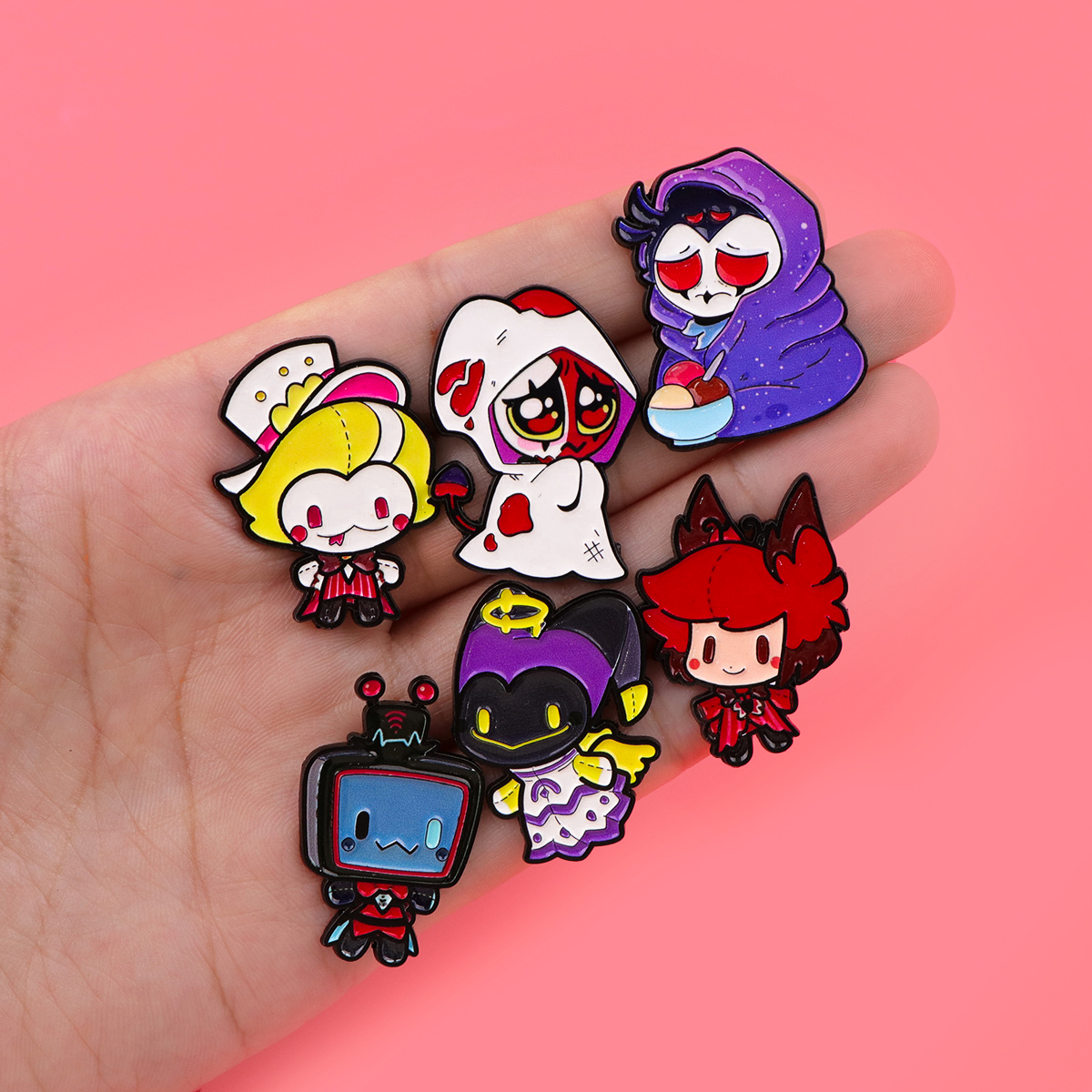 Cute Devils Enamel Pin Cartoon - Women Accessories Picture のレビューと価格