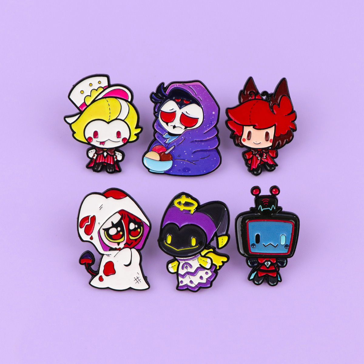 Cute Devils Enamel Pin Cartoon - Women Accessories Picture のレビューと価格