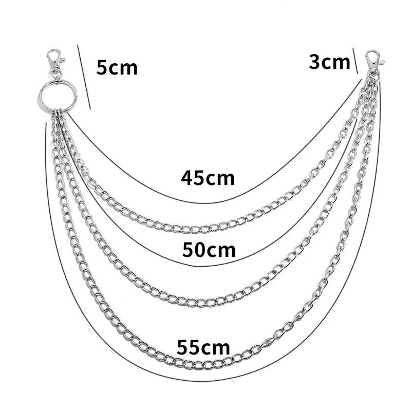 Layer Metal Belt Chain Punk Ho - Women'S Accessories Wallet のレビューと価格