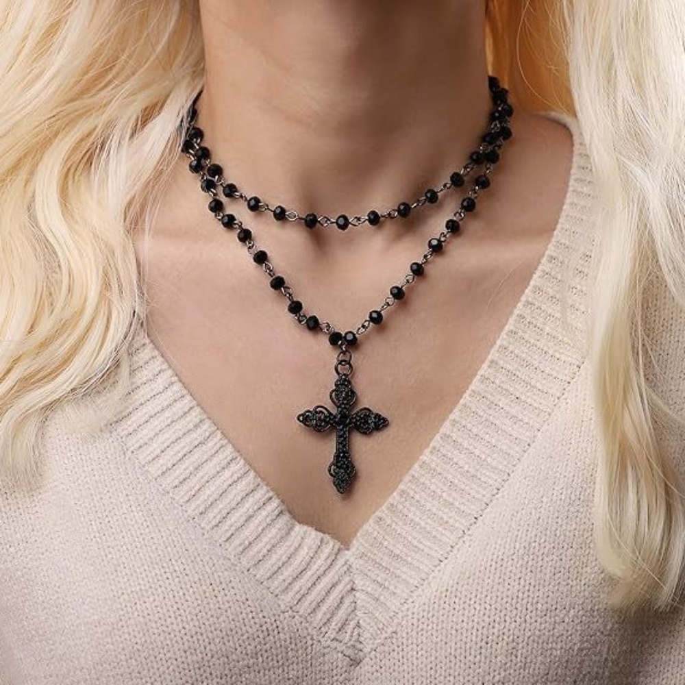 Charm Gothic Black Hollowed-ou - Women'S Vampire Accessories のレビューと価格