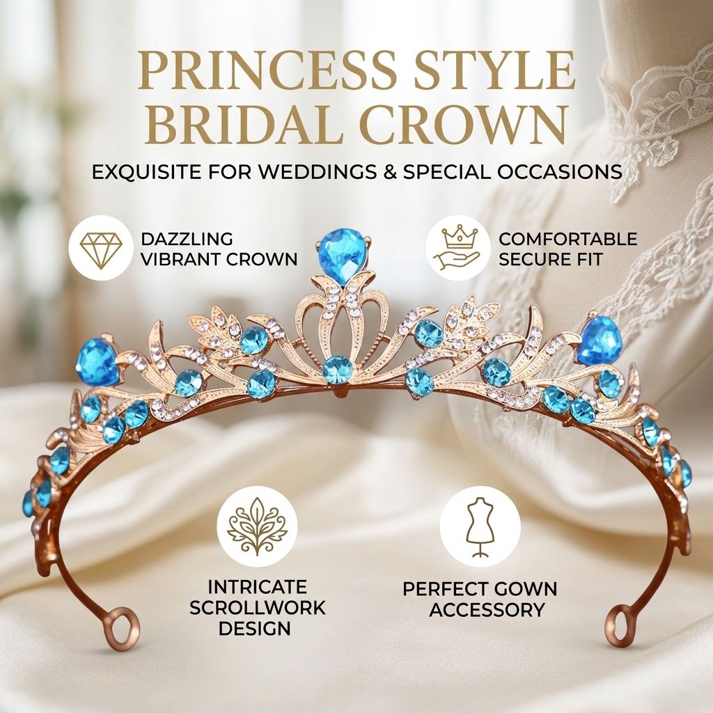 Crystal Wedding Tiaras And Cro - Women'S Hair Accessories Wedding のレビューと価格