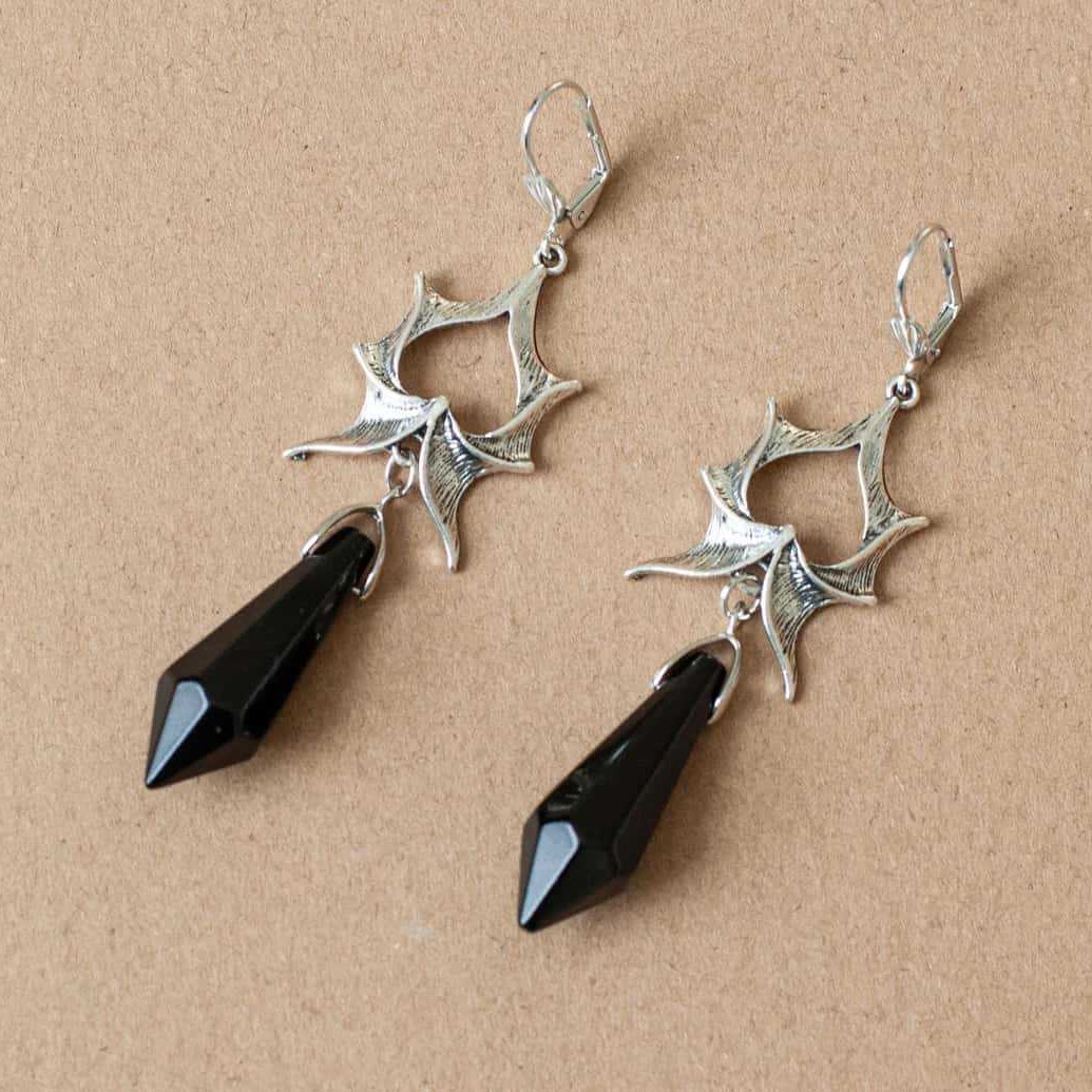 Vampire Crystal Bat earrings,G - Women'S Vampire Accessories のレビューと価格