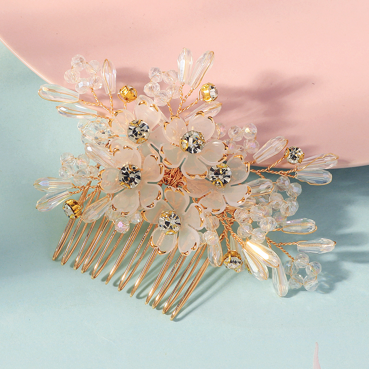 Hair Comb Crystal Flower Beade - Women'S Hair Accessories Wedding のレビューと価格