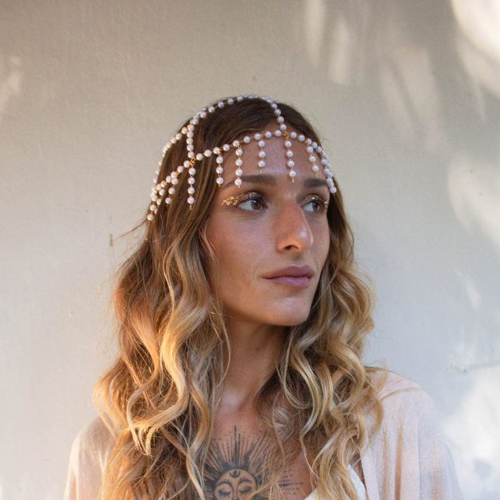 Great Gatsby Pearl Tassel Head - Women Accessories India のレビューと価格