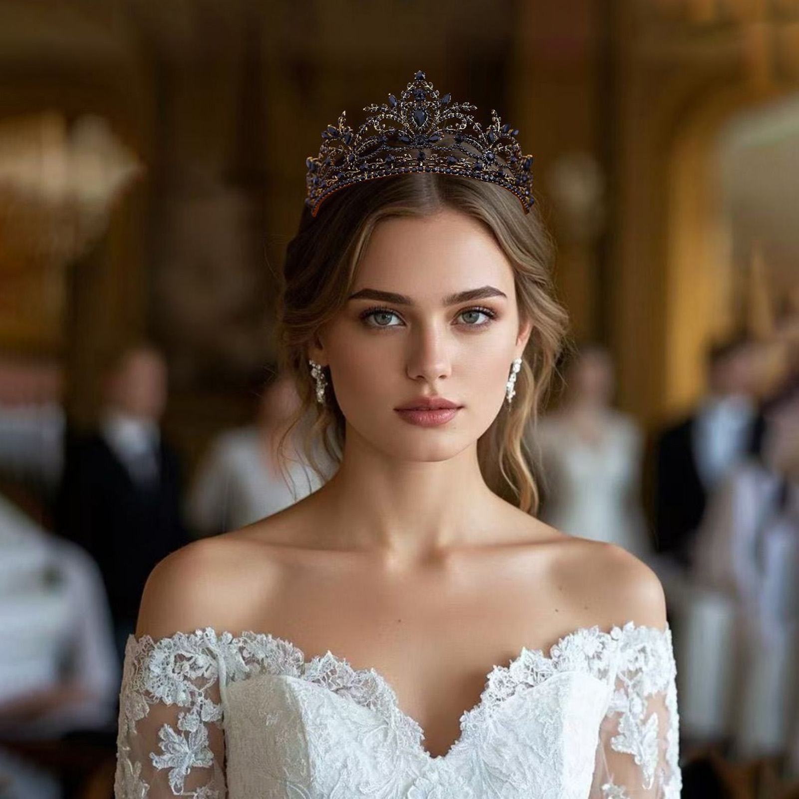 Bridal Crown Sparkling Tiara f - Women'S Hair Accessories Wedding のレビューと価格