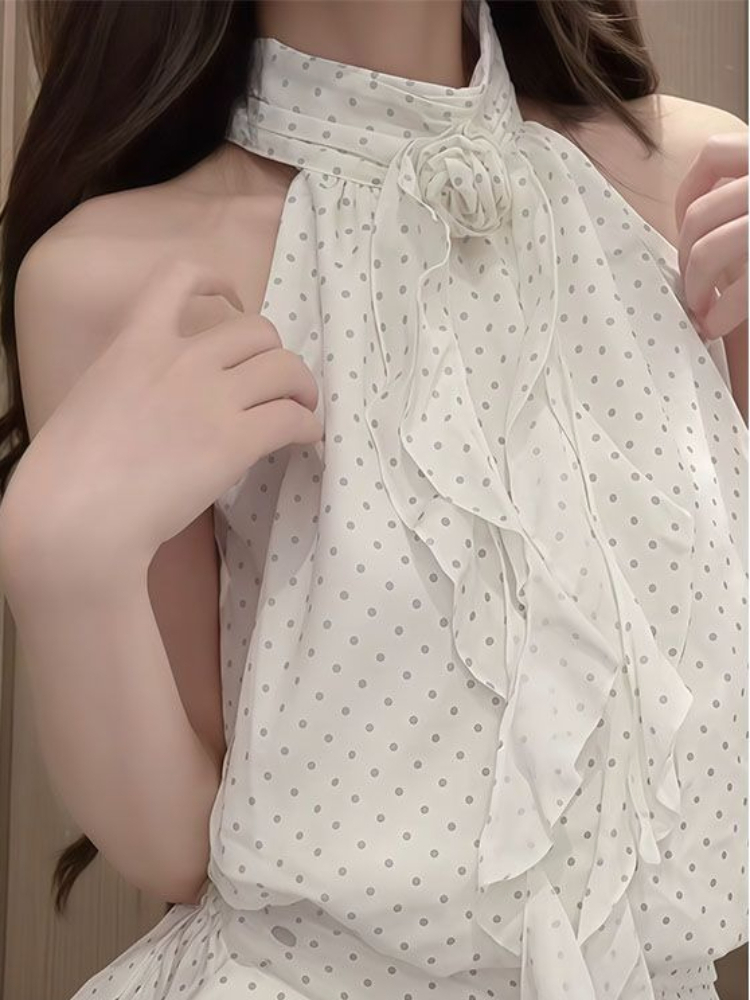 French Sweet Polka Dot 2 Piece - Layered Necklace Set のレビューと価格