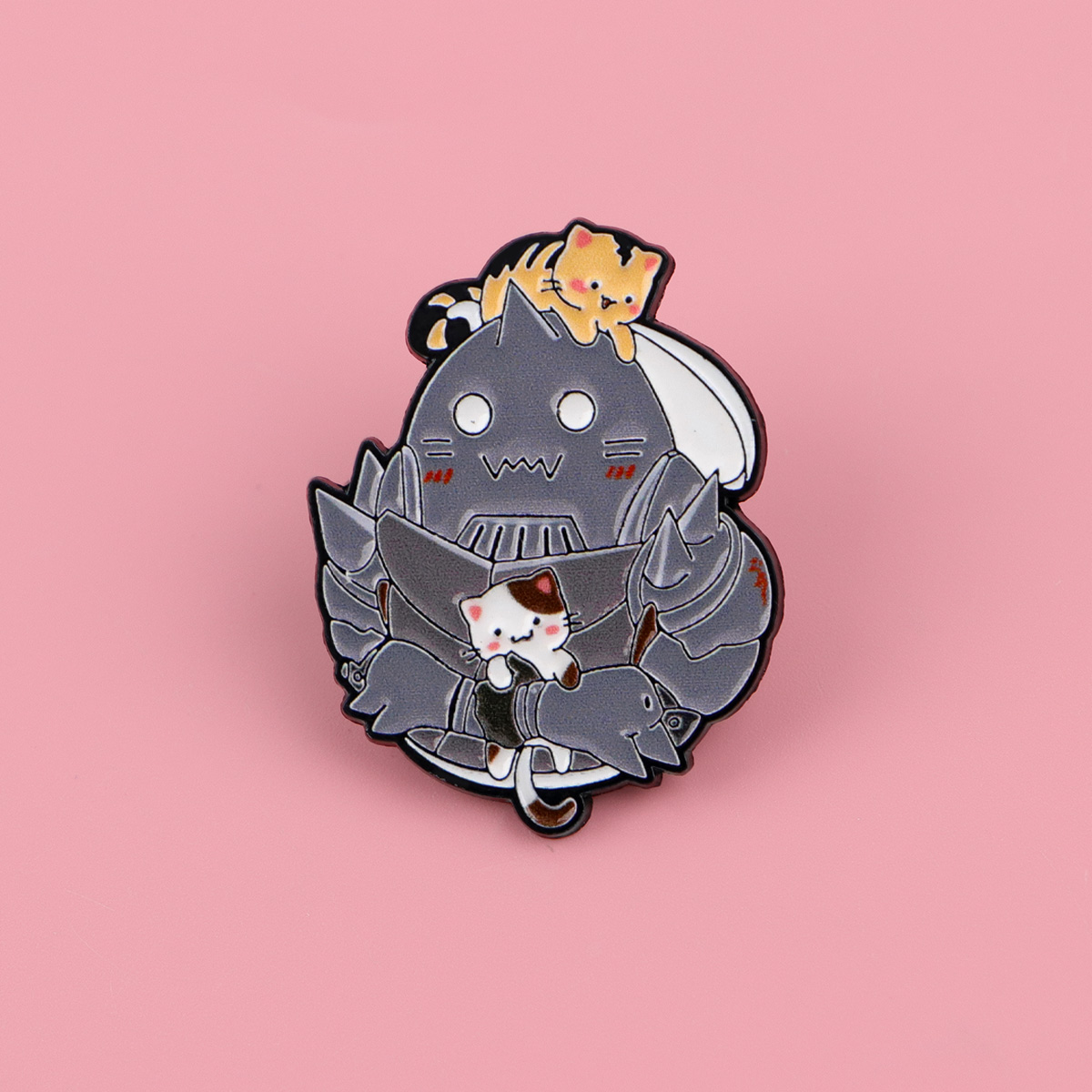 Cute Cat Enamel Pin Manga Anim - Women Accessories Picture のレビューと価格
