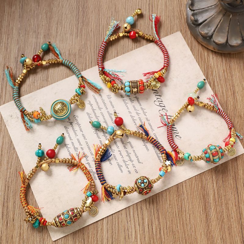 Tibetan Retro Woven Bracelet N - Women Accessories Nepal のレビューと価格