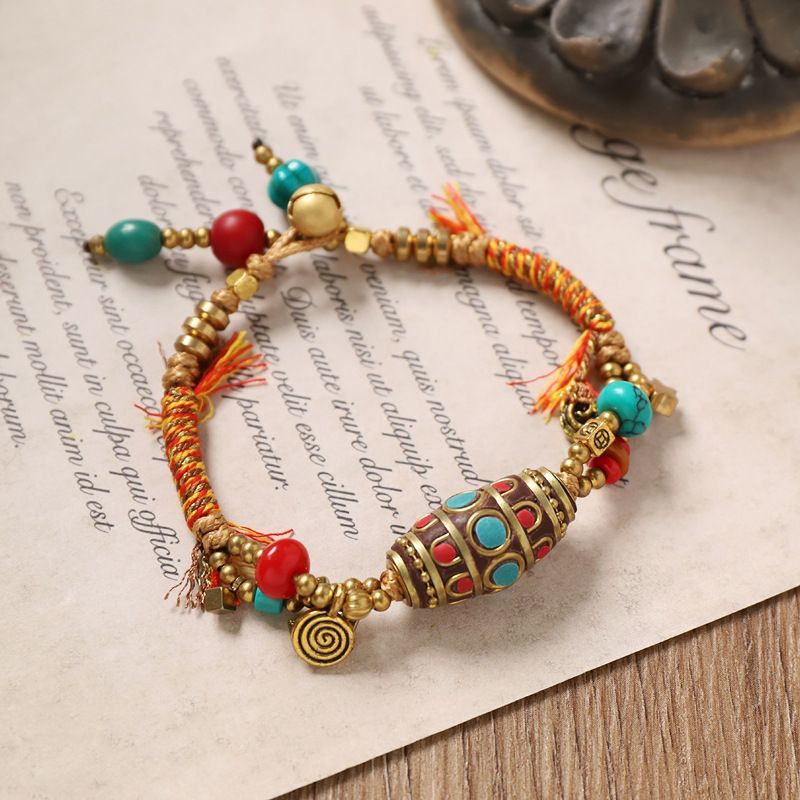 Tibetan Retro Woven Bracelet N - Women Accessories Nepal のレビューと価格