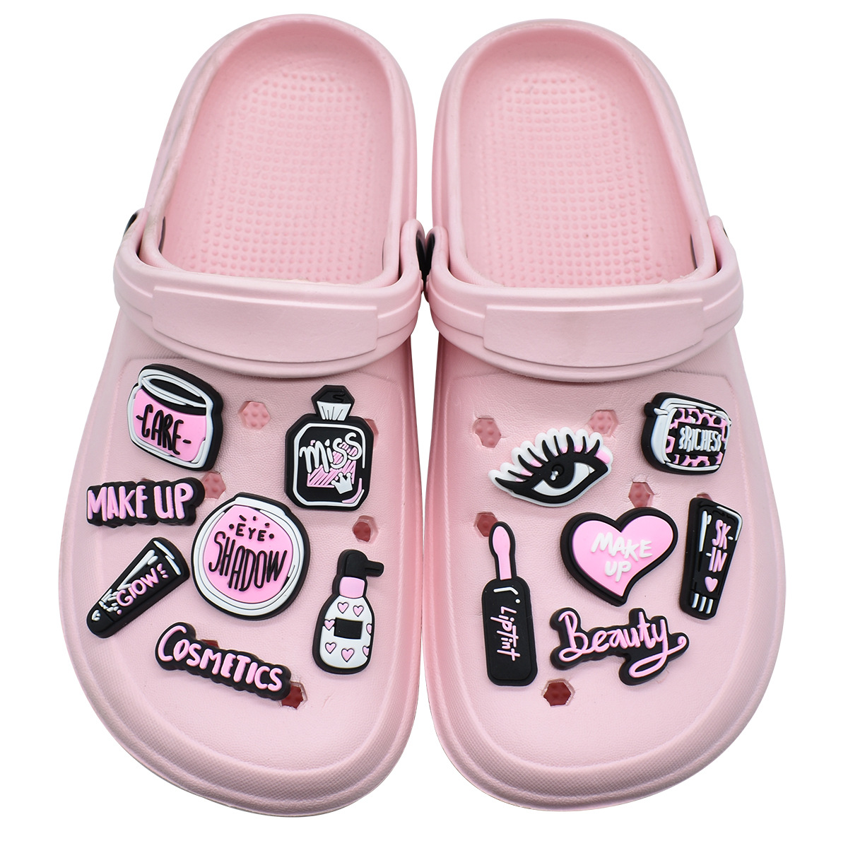 Pink Beauty Makeup Shoe Charms - Women'S Accessories Crocs のレビューと価格