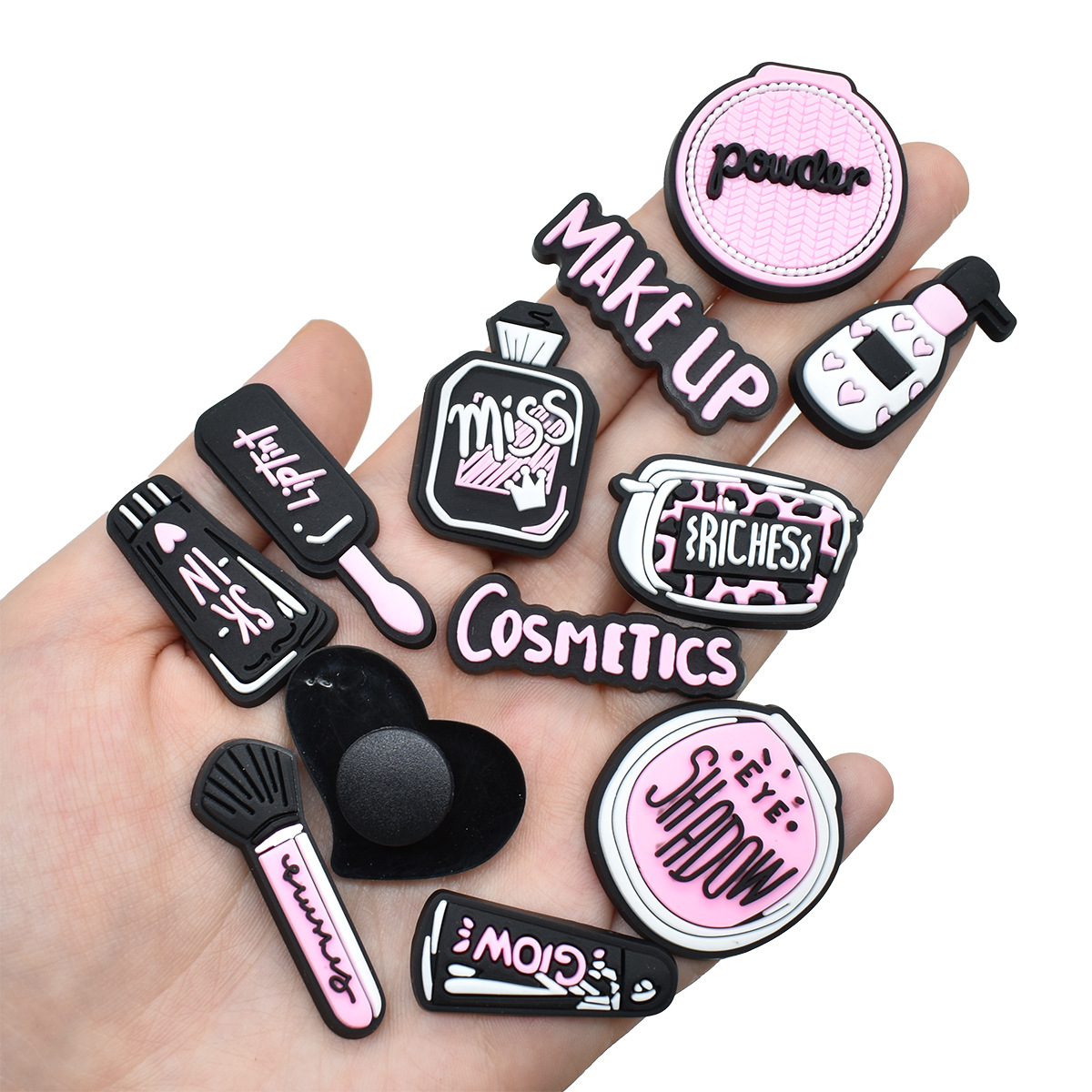 Pink Beauty Makeup Shoe Charms - Women'S Accessories Crocs のレビューと価格