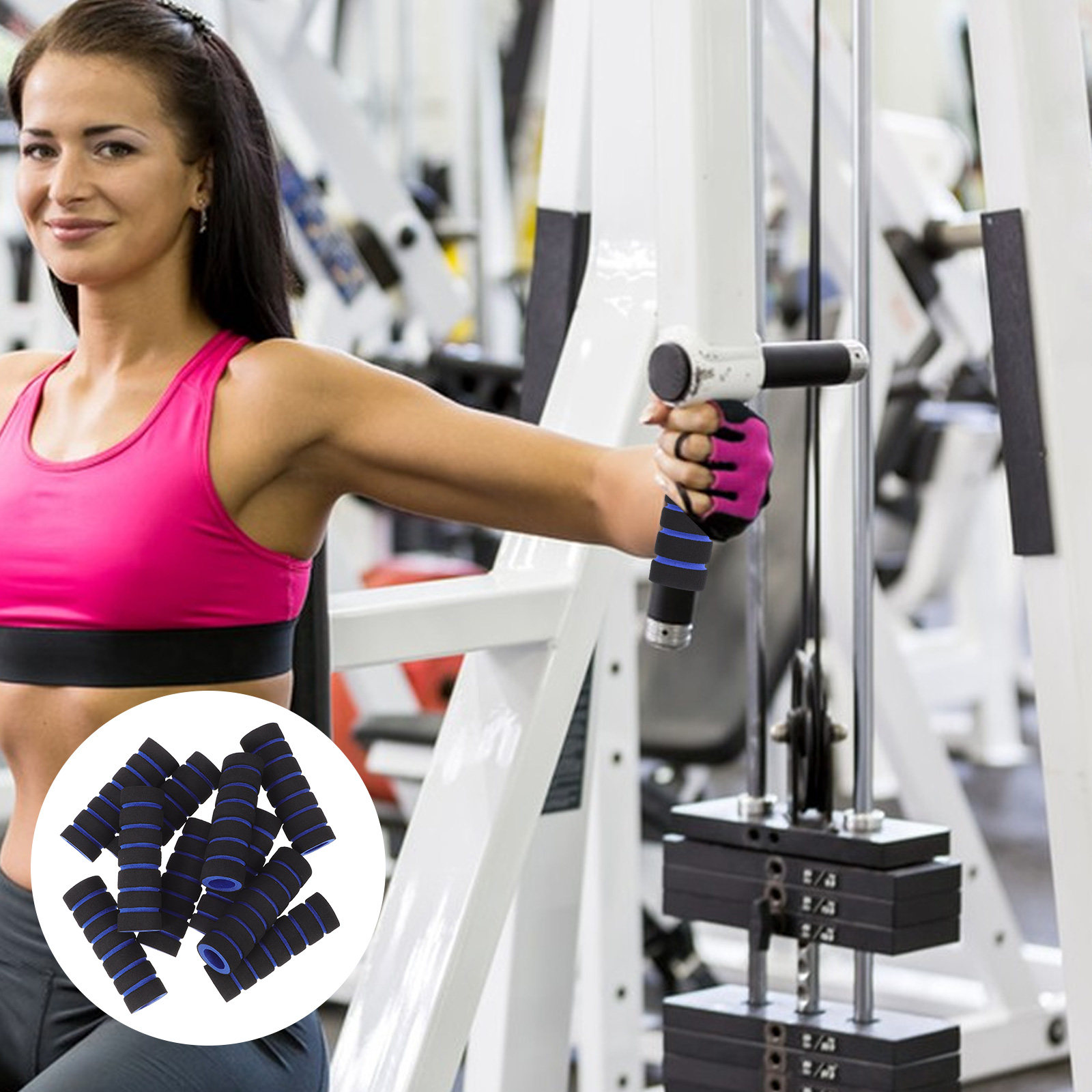 10Pcs Sponge Tube Covers Gym R - Women'S Exercise Accessories のレビューと価格