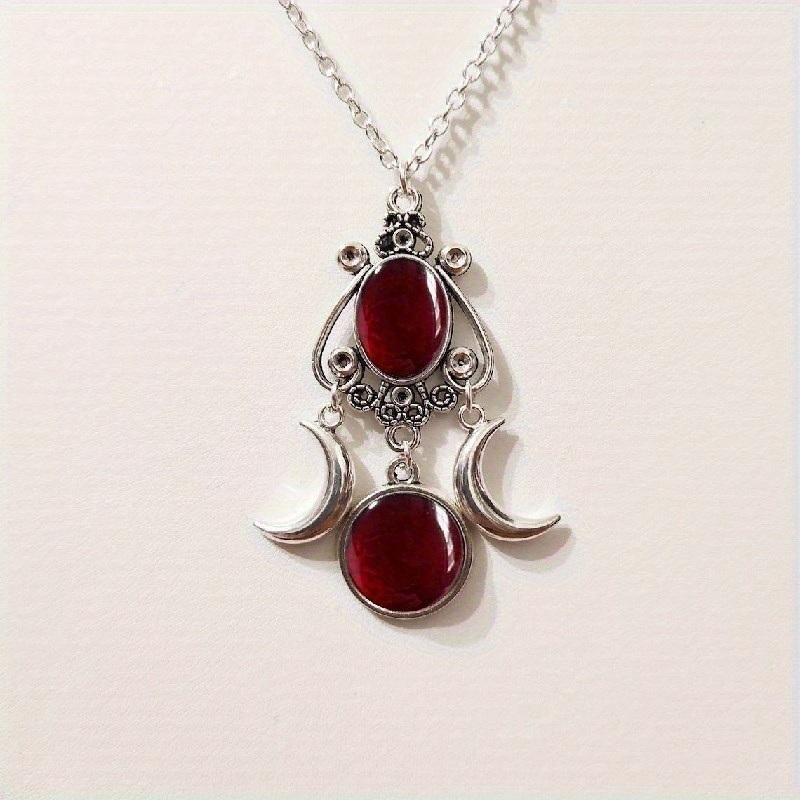 1pc Moon Goddess Necklace Amet - Women'S Vampire Accessories のレビューと価格