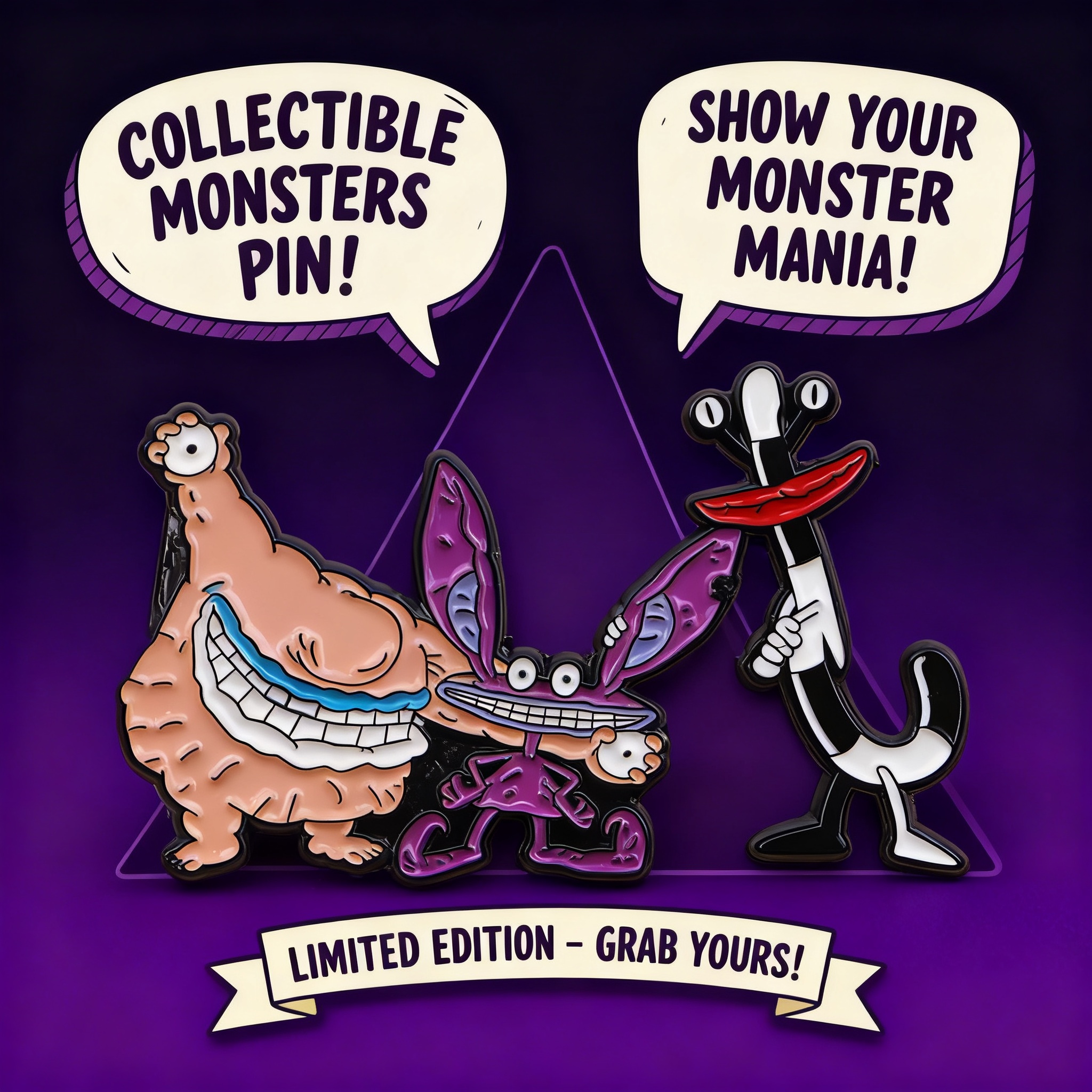 Cartoon Monster Enamel Pin Bad - Women Accessories Picture のレビューと価格
